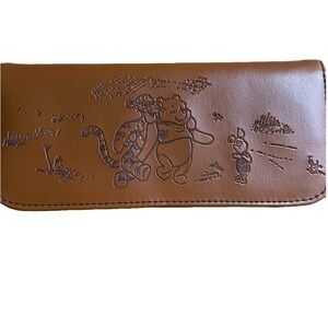 Vintage Disney Winnie The Pooh & Tigger Wallet Card Holder Coin Purse w Mirror